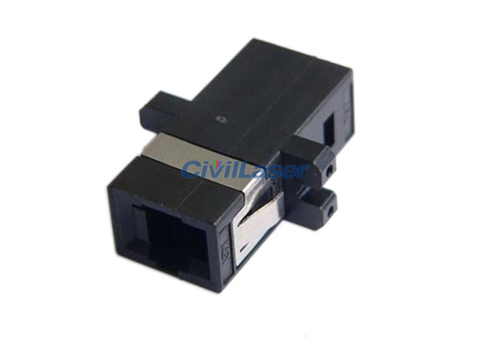 MTRJ Fiber Optic Adapter Low Insertion Loss Plastic Flange